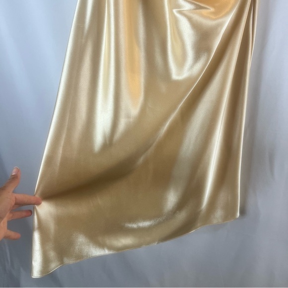 Bridal & Evening wear Mother of the bride Elegant Satin Dress in Champagne L - Picture 12 of 13